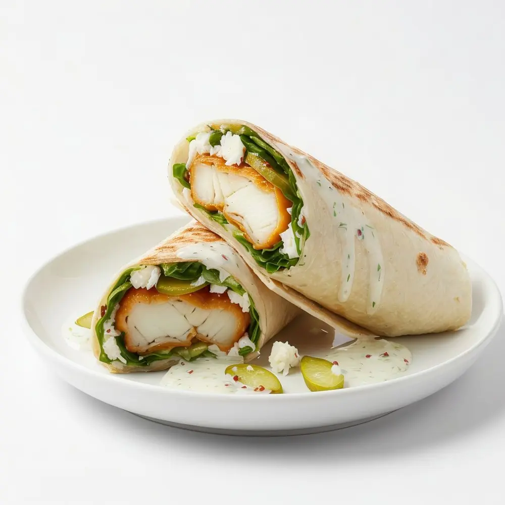 Roll de pescado adobado y frito