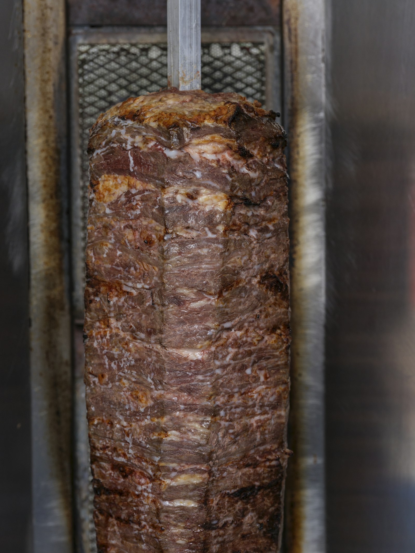 Corte del asador vertical